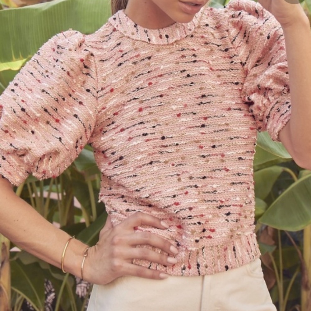 HUNTER BELL TWEED BLOUSE- Small
